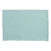 Eishell Blue Solid Color Kussensloop (Voorkant)