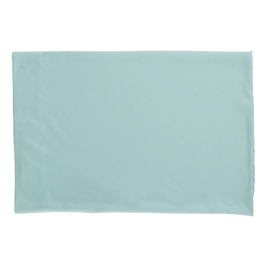 Eishell Blue Solid Color Kussensloop (Voorkant)