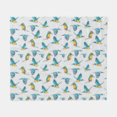 Eisvogel Fleece Deken (Voorkant (Horizontaal))