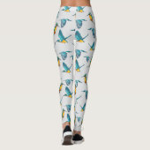 Eisvogel-Muster Leggings (Dos)