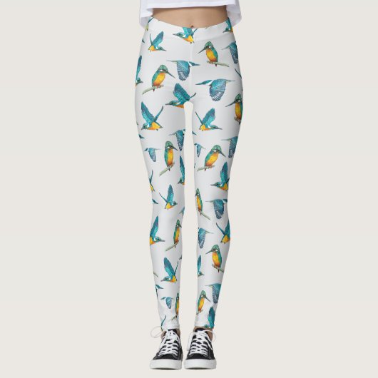 Eisvogel-Muster Leggings (Devant)