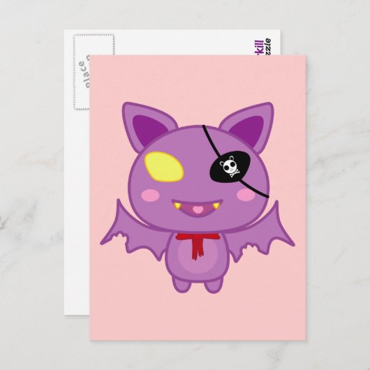 Eitel the Bat Briefkaart (Voorkant / Achterkant)