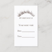 Eitelash extension Salon Appointment Afsprakenkaartje (Voorkant)