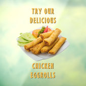 Eitgrolls Chinese restaurantvoeding aanpassen Raamsticker (Vel 3)