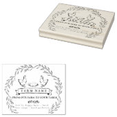 Eitkartonnen stempel voor  Rustisch Boerderij (Gestempeld)
