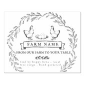 Eitkartonnen stempel voor  Rustisch Boerderij (Afrduk)