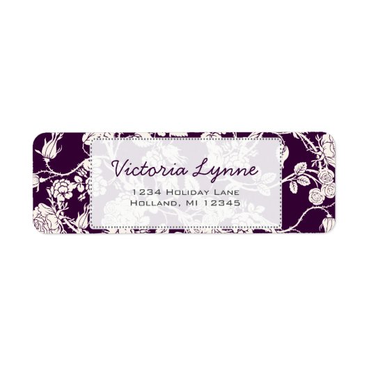 Eitplant Rozen Return Address Label (Voorkant)