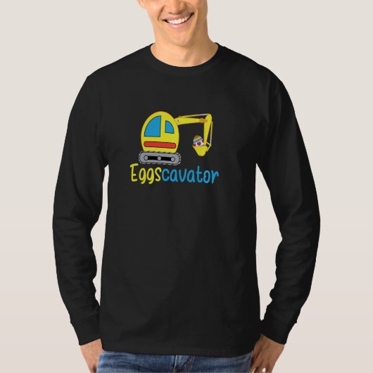Eitscavator Easter Eggs Excavator Digging Easter E T-shirt (Voorkant)