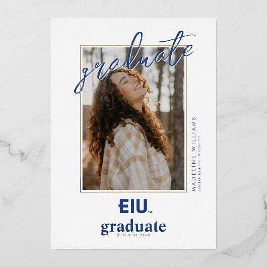 EIU Blokletter Folie Uitnodiging (Voorkant)