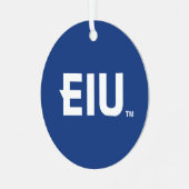 EIU-blokletter Metalen Ornament (Voorkant links)