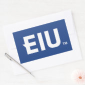 EIU-blokletter Rechthoekige Sticker (Envelop)