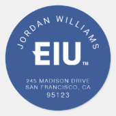 EIU-blokletter Ronde Sticker (Voorkant)