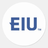 EIU-blokletter Ronde Sticker (Voorkant)