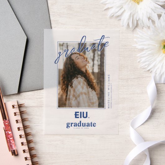 EIU-blokletter Vellum Uitnodigingen (Huwelijk)