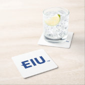 EIU-blokletter Vierkante Kartonnen Onderzetter (Insitu)