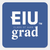 EIU-blokletter Vierkante Sticker (Voorkant)