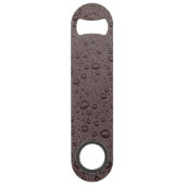 Eiwitbruine druppeltjes speed flessenopener (Achterkant)