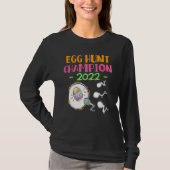 Eiwitjachtkampioen 2022 Pasen van de zwangerschap T-shirt (Voorkant)