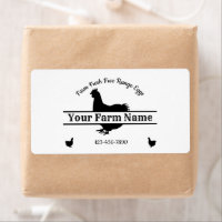 Eiwitkarton Etiket kippen Farmhouse Split Monogram