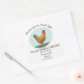 Eiwitkarton Etiket past de hengeldoos vrij aan (Envelop)