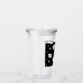 Eiwitmaanpatroon Confetti Acryl Drinkbeker (Rechts)