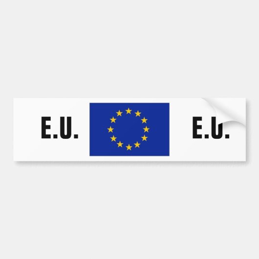 Eiwitsticker Bumpersticker (Voorkant)