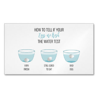 Eiwittest voor herinneringen van klanten aan Fresh Magnetisch Visitekaartje