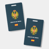Ejercito de Tierra passport Phone Case Badge (Voor- en achterkant)