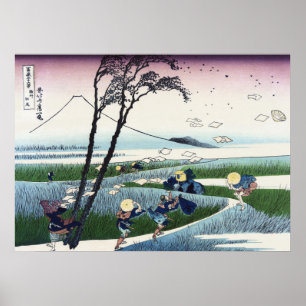 Ejiri in de provincie Suruga Poster