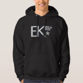 EK86 WHT-LOGO HOODIE (Voorkant)