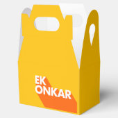 Ek Onkar Contemmodern SIkh Favor Box Bedankdoosjes (Geopend)