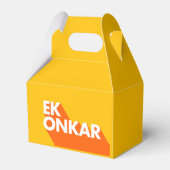 Ek Onkar Contemmodern SIkh Favor Box Bedankdoosjes (Voorkant Zijde)