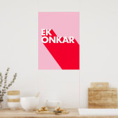 Ek Onkar Poster Contemporain Design (Cuisine)