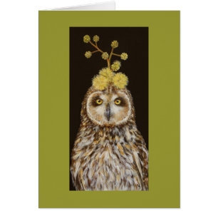 Ekewaka le hibou de pueo avec la carte de