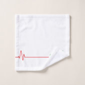 EKG Heart Beat - La vie continue (Gant de toilette)