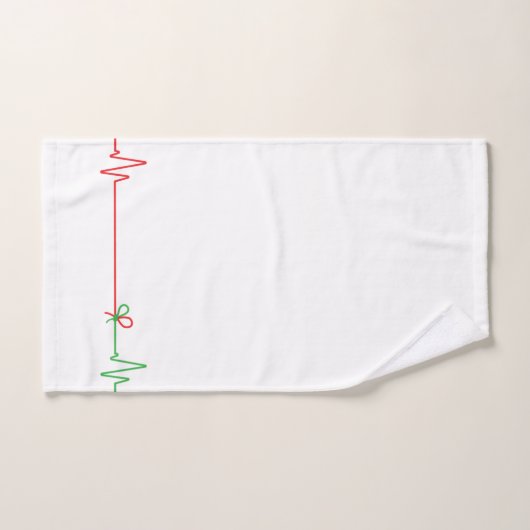 EKG Heart Beat - La vie continue (Serviette à main)