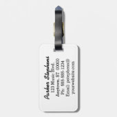 EKG Music Score Bagagelabel (Achterkant verticaal)