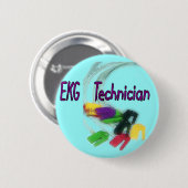 EKG-technicus Gifts Ronde Button 5,7 Cm (Voorkant /achterkant)