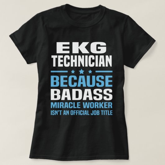 EKG-technicus T-shirt (Design voorkant)