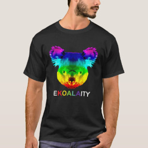 Ekoalaity Cute Koala Beer Gay Lgbt Rainbow Pride T-shirt