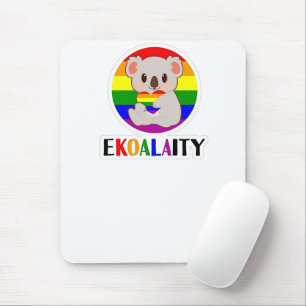 Ekoalaty Equality Gay Koala Beer Grappig LGBT Rain Muismat