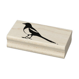 ekster vogel art stempel