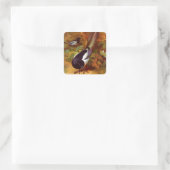 Eksters Vierkante Sticker (Tas)