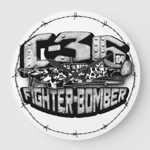 EKW C-36 grote klok acryl wandklok