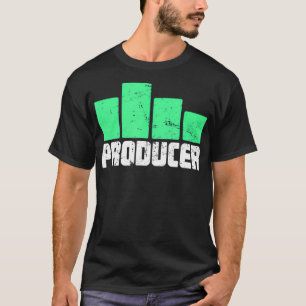 Ekwalificzer Bars Distress Music Producer  T-shirt
