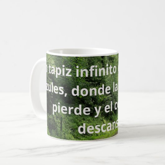 El Abismo Azul y Verde Koffiemok (Voorkant links)