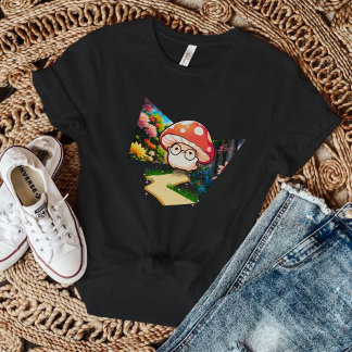 El adorable hongo con lentes t-shirt