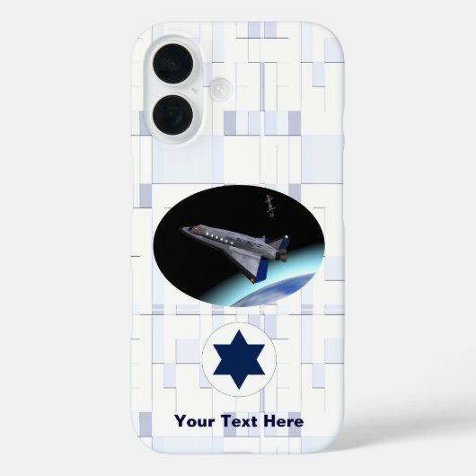 El Al Maslool Space Shuttle Case-Mate iPhone Case (Achterkant)