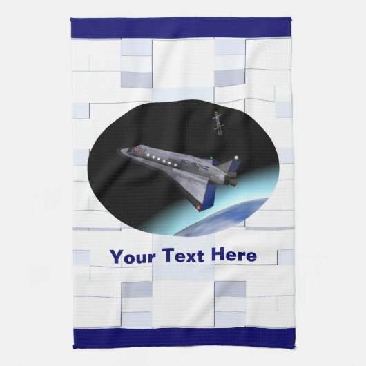 El Al Maslool Space Shuttle Theedoek (Verticaal)