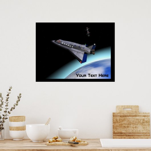 El Al Space Shuttle Poster (Keuken)